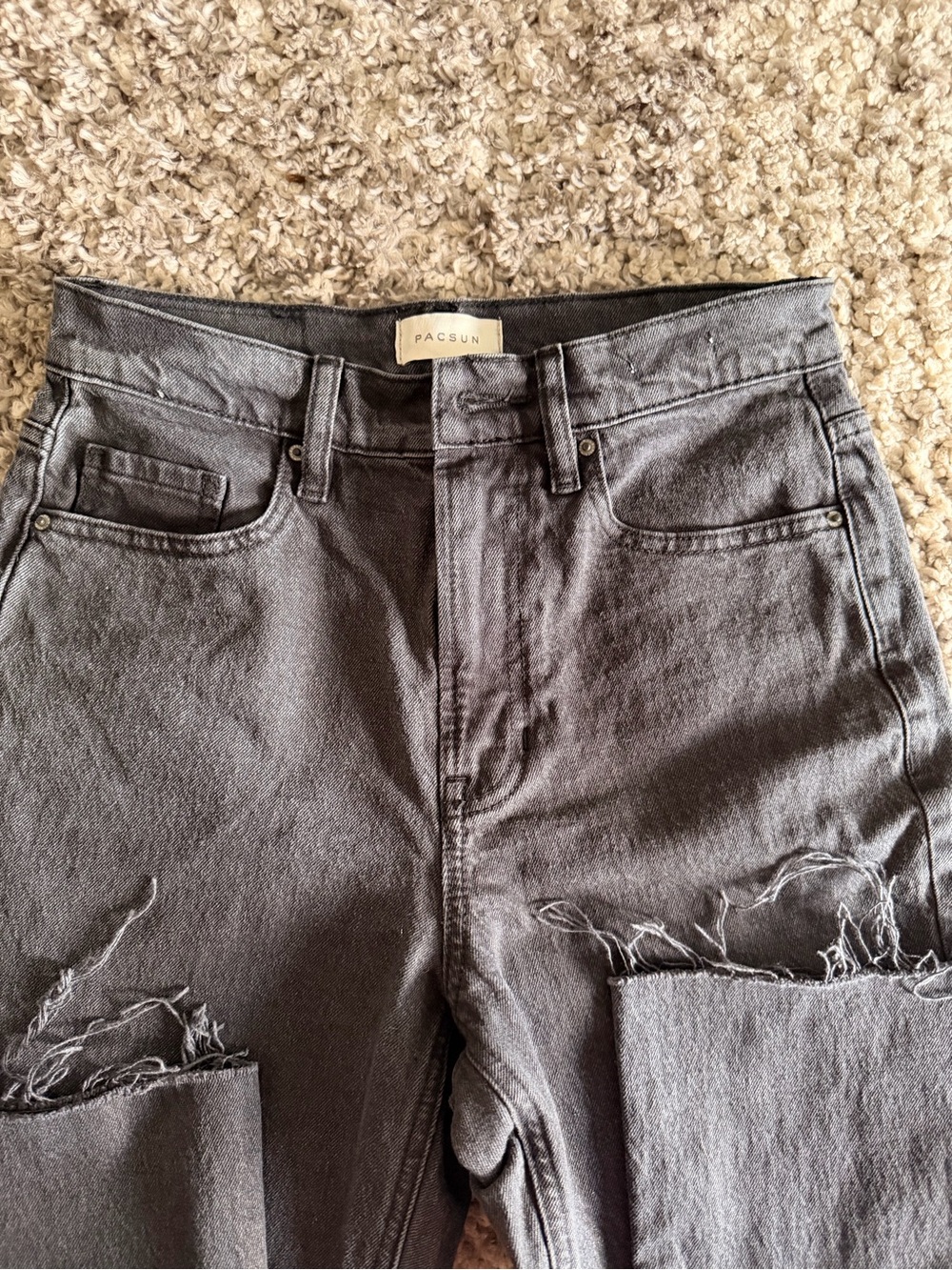 PacSun Black Distressed High-Rise Women’s Jeans
